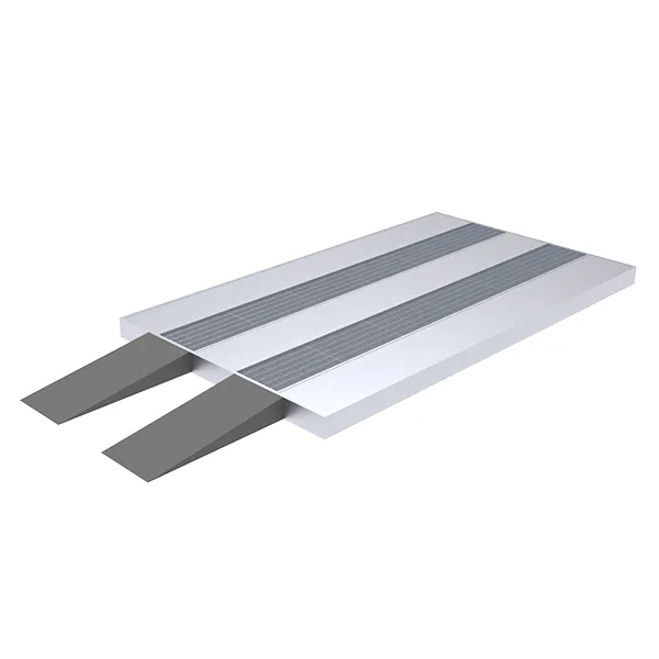 Plataforma metálica con rampas