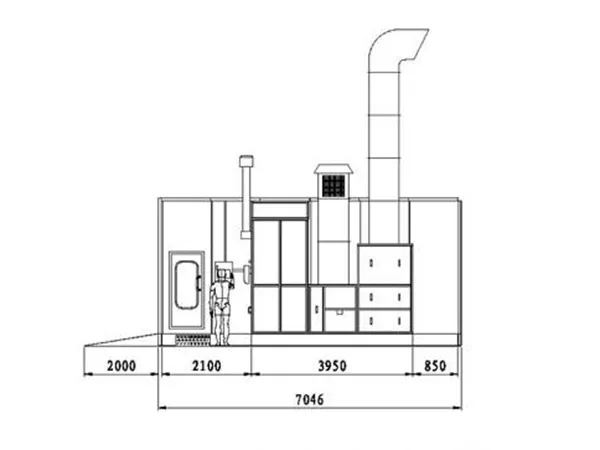 Cabina de pintura BZB-8400