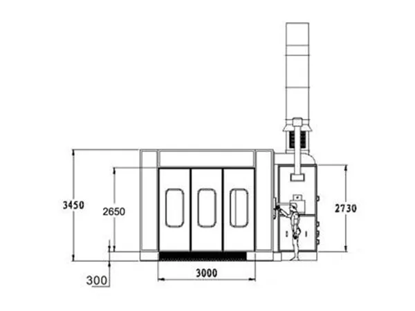 Cabina de pintura BZB-8400